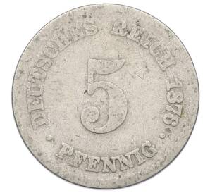 5 пфеннигов 1876 года C Германия — Фото №1