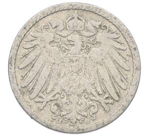 5 пфеннигов 1901 года J Германия — Фото №2