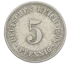 5 пфеннигов 1908 года A Германия — Фото №1