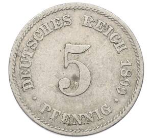 5 пфеннигов 1899 года E Германия — Фото №1