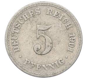 5 пфеннигов 1901 года A Германия — Фото №1