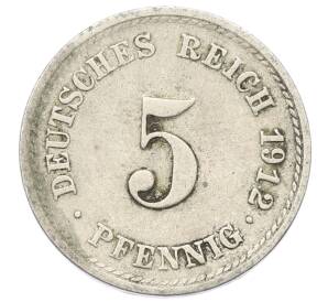 5 пфеннигов 1912 года F Германия — Фото №1