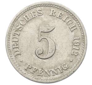 5 пфеннигов 1912 года D Германия — Фото №1