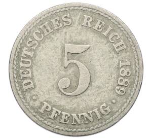 5 пфеннигов 1889 года A Германия — Фото №1