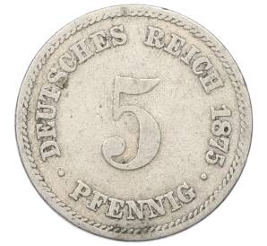 5 пфеннигов 1875 года A Германия — Фото №1