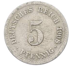 5 пфеннигов 1908 года A Германия — Фото №1