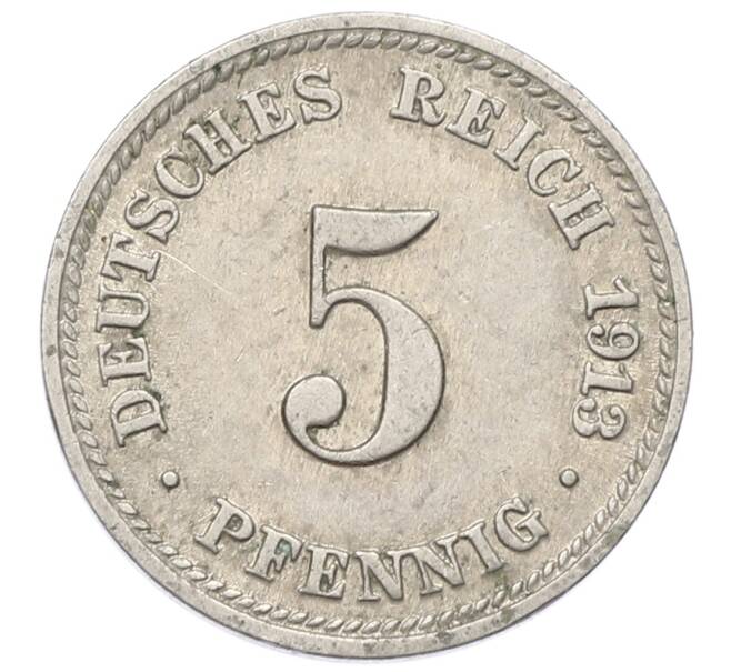 Монета 5 пфеннигов 1913 года D Германия (Артикул: T11-23772) — Фото №1