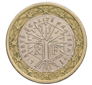 1 евро 2000 года Франция — Фото №2