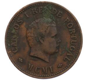 1/2 танга 1901 года Португальская Индия — Фото №2