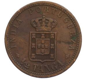 1/2 танга 1903 года Португальская Индия — Фото №1
