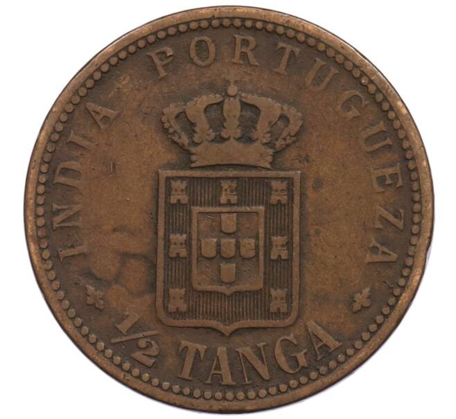 Монета 1/2 танга 1903 года Португальская Индия (Артикул: K10-0611) — Фото №1