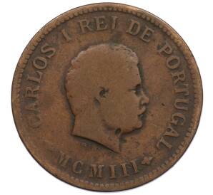 1/2 танга 1903 года Португальская Индия — Фото №2