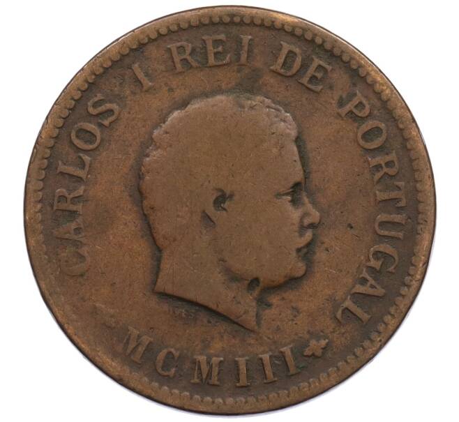 Монета 1/2 танга 1903 года Португальская Индия (Артикул: K10-0611) — Фото №2