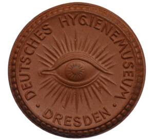 Медаль 1930 года Фарфоровый завод Мейсена «Немецкий музей гигиены в Дрездене» — Фото №1