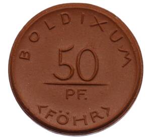 50 пфеннигов 1921 года Германия — Болдиксум на Фере (Нотгельд) — Фото №1