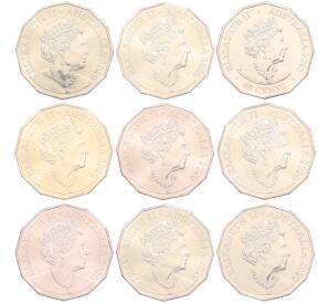 Набор из 9 монет 50 центов 2020 года Австралия «Суперкары» — Фото №2