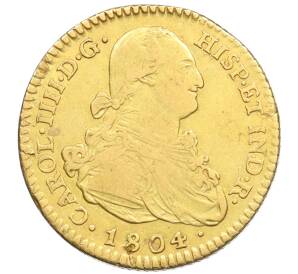 2 эскудо 1804 года Испания — Фото №1