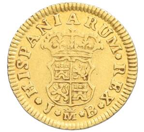 1/2 эскудо 1756 года Испания — Фото №2