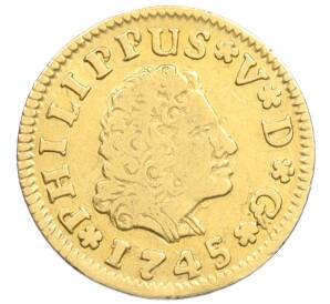 1/2 эскудо 1745 года Испания — Фото №1