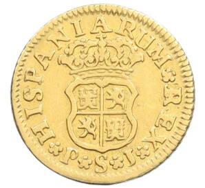 1/2 эскудо 1745 года Испания — Фото №2