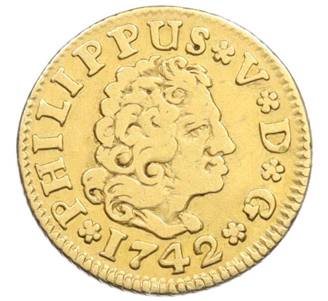 Монета 1/2 эскудо 1742 года Испания (Артикул: K10-0697) — Фото №1