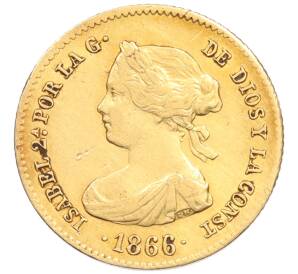 4 эскудо 1866 года Испания — Фото №1