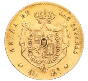 4 эскудо 1866 года Испания — Фото №2