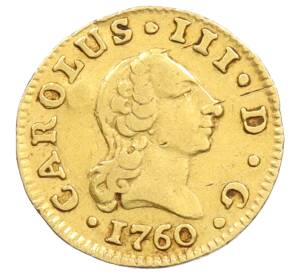 1/2 эскудо 1760 года Испания — Фото №1