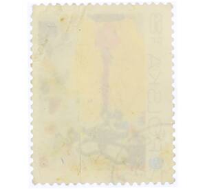 Почтовая марка 60 грошей 1973 года Польша «Картина юной художницы (7 лет) Эльжбеты Совиньской — Леди Весна» — Фото №2