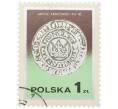 Почтовая марка 1 злотый 1977 года Польша «Краковский грош XIV века» (Артикул: K12-70400) — Фото №1