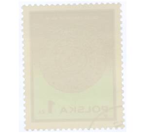 Почтовая марка 1 злотый 1977 года Польша «Краковский грош XIV века» — Фото №2