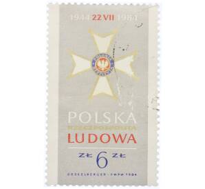 Почтовая марка 6 злотых 1984 года Польша «Орден Возрождения Польши» — Фото №1