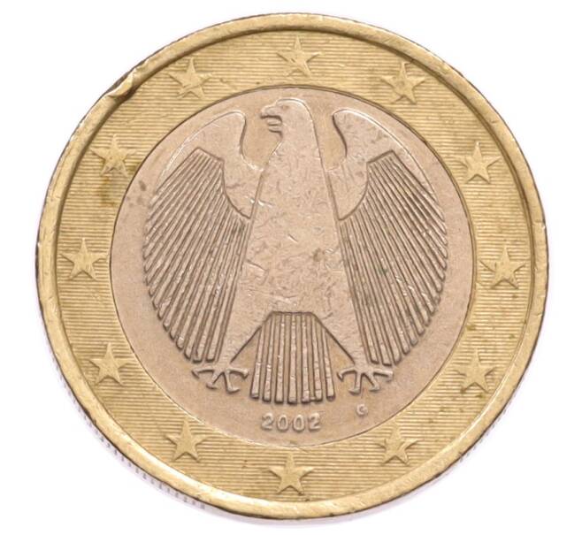 Монета 1 евро 2002 года G Германия (Артикул: K12-70448) — Фото №1