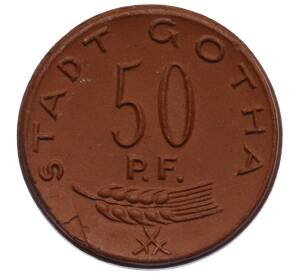 50 пфеннигов 1921 года Германия — город Гота (Нотгельд) — Фото №1