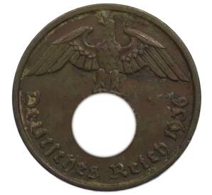 2 рейхспфеннига 1936 года D Германия — Фото №1