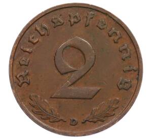 2 рейхспфеннига 1936 года D Германия — Фото №2