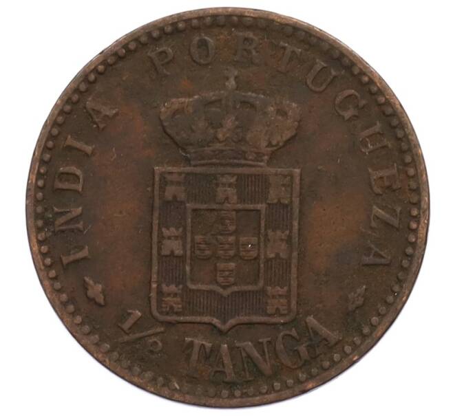 Монета 1/8 танга 1903 года Португальская Индия (Артикул: K10-0756) — Фото №1