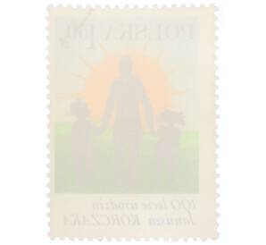 Почтовая марка 1.5 злотых 1978 года Польша «100 лет рождению Януша Корчака» — Фото №2