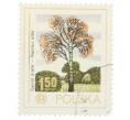 Почтовая марка 1.5 злотых 1978 года Польша «Белый тополь (Populus alba)» (Артикул: K12-70523) — Фото №1