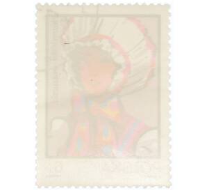 Почтовая марка 6 злотых 1983 года Польша «Традиционные головные уборы — Warmia-Mazury» — Фото №2