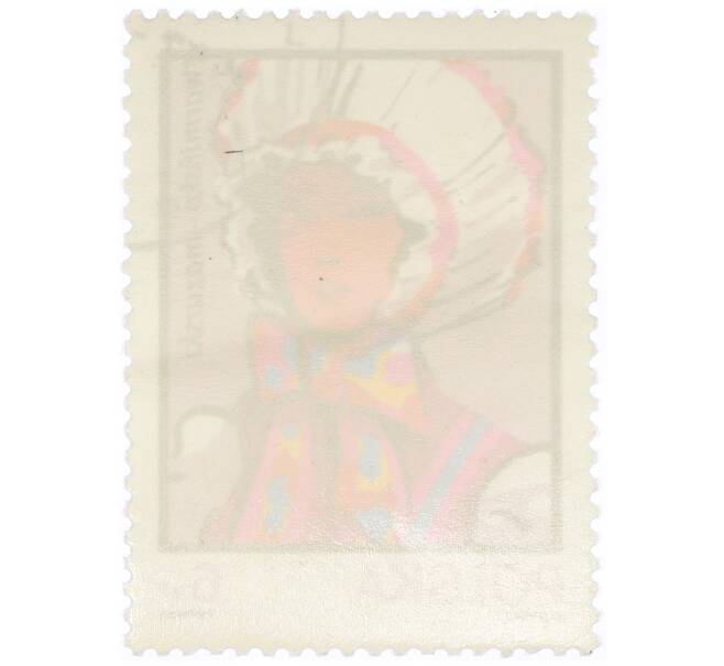 Почтовая марка 6 злотых 1983 года Польша «Традиционные головные уборы — Warmia-Mazury» (Артикул: K12-70533) — Фото №2