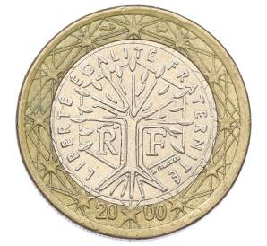 1 евро 2000 года Франция — Фото №1