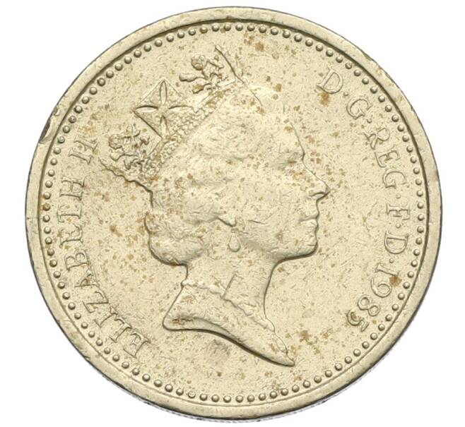 Монета 1 фунт 1985 года Великобритания (Артикул: K12-70601) — Фото №2