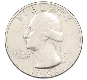 1/4 доллара (25 центов) 1983 года P США — Фото №1