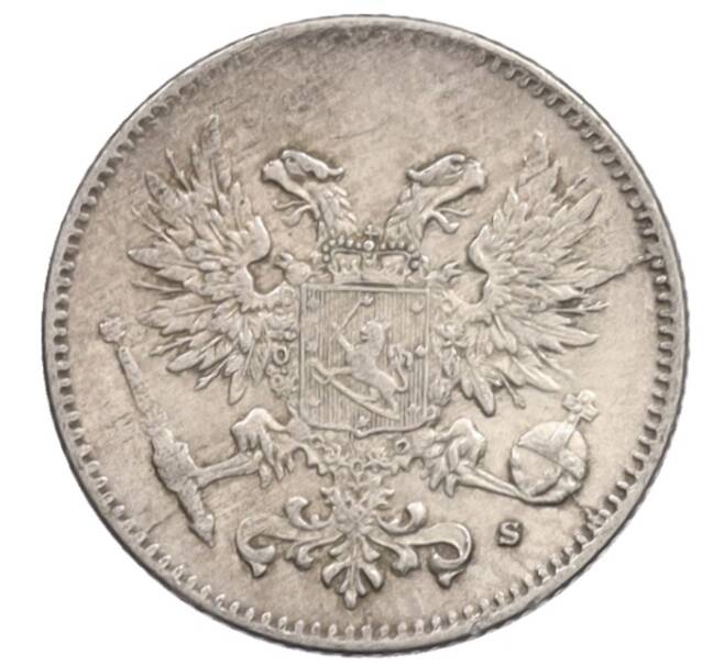 Монета 50 пенни 1917 года Русская Финляндия — Орел без корон (Временное правительство) (Артикул: K10-0974) — Фото №2