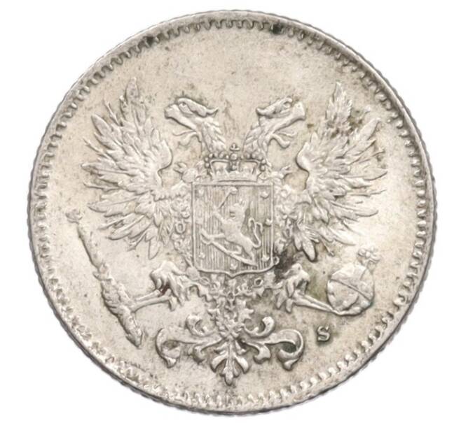 Монета 50 пенни 1917 года Русская Финляндия — Орел без корон (Временное правительство) (Артикул: K10-0980) — Фото №2