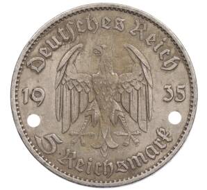 5 рейхсмарок 1935 года A Германия «Годовщина нацистского режима — Гарнизонная церковь в Постдаме» (Кирха) — Фото №2