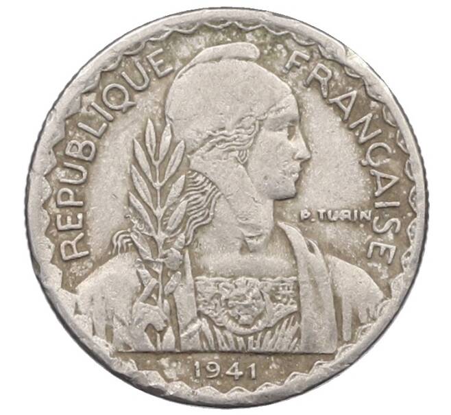 Монета 10 сантимов 1941 года Французский Индокитай (Артикул: K10-1082) — Фото №1