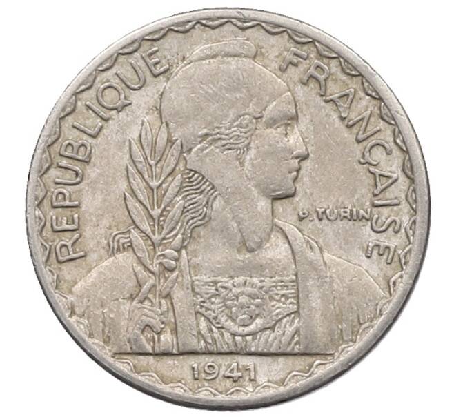 Монета 10 сантимов 1941 года Французский Индокитай (Артикул: K10-1084) — Фото №1