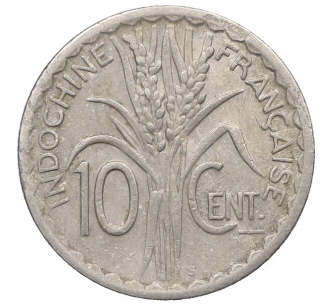 Монета 10 сантимов 1941 года Французский Индокитай (Артикул: K10-1087) — Фото №2